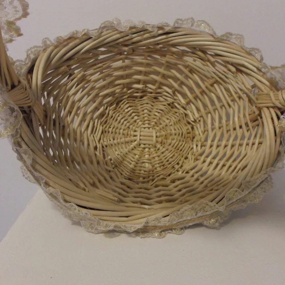 Wicker Basket with Handle